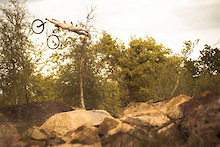 Superman on a bike jump!!!!!!!!
